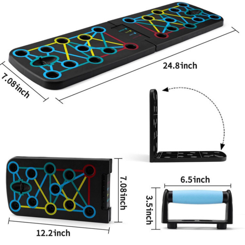 Prone Board Set, Foldable Pron - Push Up Board Foldable Multi Function 评论和价格