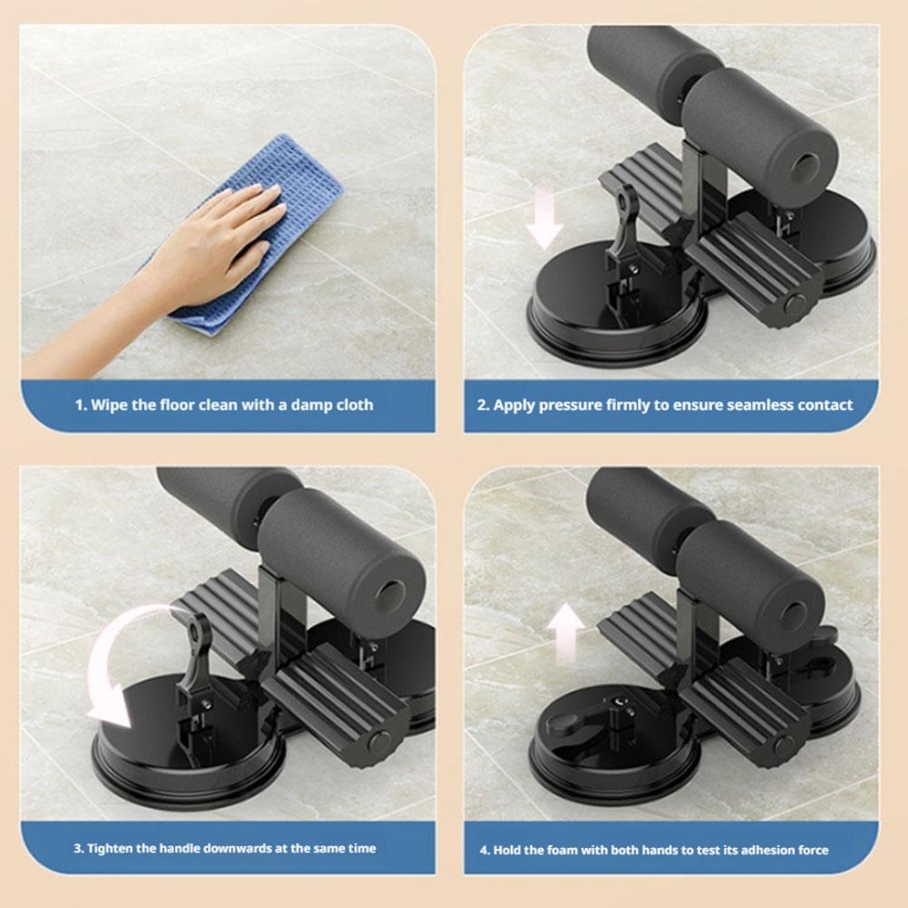 Double Suction Cup Sit Up Assi - Ab Roller Wheel With Elbow Support 评论和价格